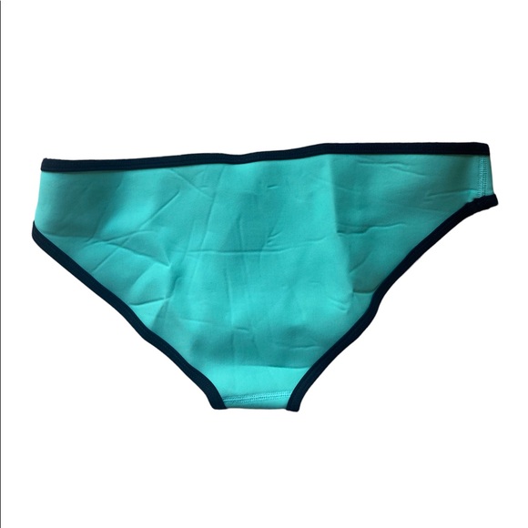 TRIANGL Chloe Neoprene Triangle Turquoise Contrast Black Bikini - Picture 4 of 8